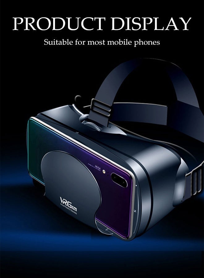 DUNISO نظارات الواقع الافتراضي VR، نظارات VR قابلة للتعديل للتلفاز والأفلام وألعاب الفيديو، تصميم مريح، تدعم الهواتف الذكية بحجم 5-7 إنش - Image 3